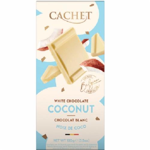 Шоколад білий Cachet Coconut White 100 g, фото 1