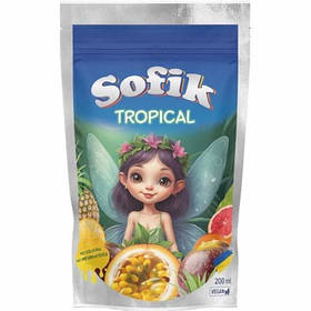Сік Sofik зі смаком маракуї Tropical - 200 ml