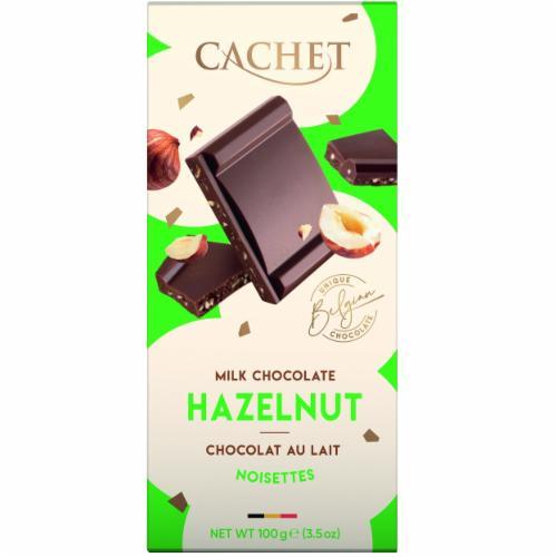 Шоколад молочний Cachet Hazelnut (31% cacao) 21432 - 100 g, фото 1