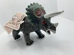 Динозавр вініловий озвучений Трицератопс 35 см HY620