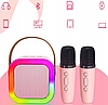 Караоке Комплект bluetooth динамік 2x мікрофон ZS55A, фото 2