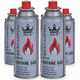 Газ до портативних газових пристроїв Rex Camping 400 ml / 220 g