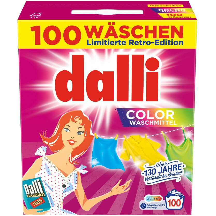 Порошок для прання (кольрових речей) Dalli Color, 100 WA - 6 kg, фото 1