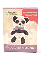 Набір для в'язання гачком "Панда" Hobby Flora