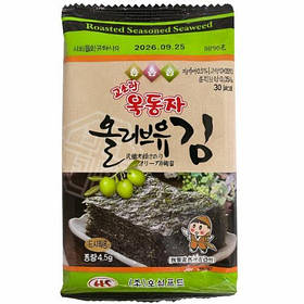 Чіпси норі Ock Dong Ja Olive oil (4g*3шт.) - 12 g