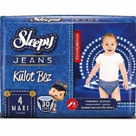 Трусики Sleepy Jeans, Maxi-4 (7-14kg), 30шт.