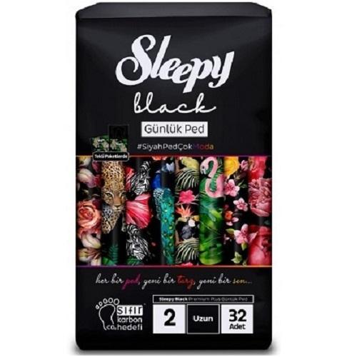 Прокладки щоденні Sleepy Black Long-2 (280мм), 32шт., фото 1