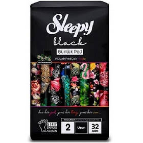 Прокладки щоденні Sleepy Black Long-2 (280мм), 32шт.