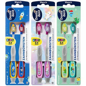 Зубна щітка (дитяча) Dontodent Kinder weich 3-6 Jahre (м’яка) 2шт.