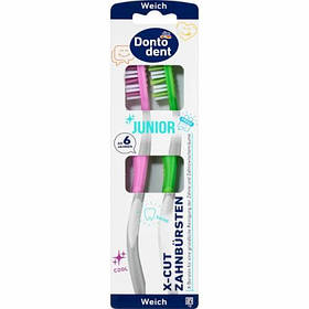 Зубна щітка Dontodent Junior X-Cut (від 6 років) 2шт.
