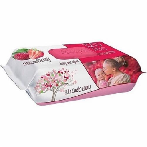 Серветки вологі Sleepy Strawberry, 120шт., фото 1