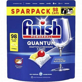 Капсули для посудомийної машини Finish Quantum Citrus, 98-Caps - 1019 g