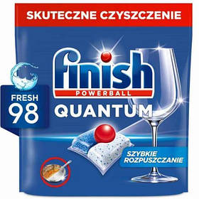 Капсули для посудомийної машини Finish Quantum Fresh, 98-Caps - 1019 g
