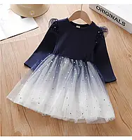 Дитяча сукня  для дівчинки розмір 128 синя