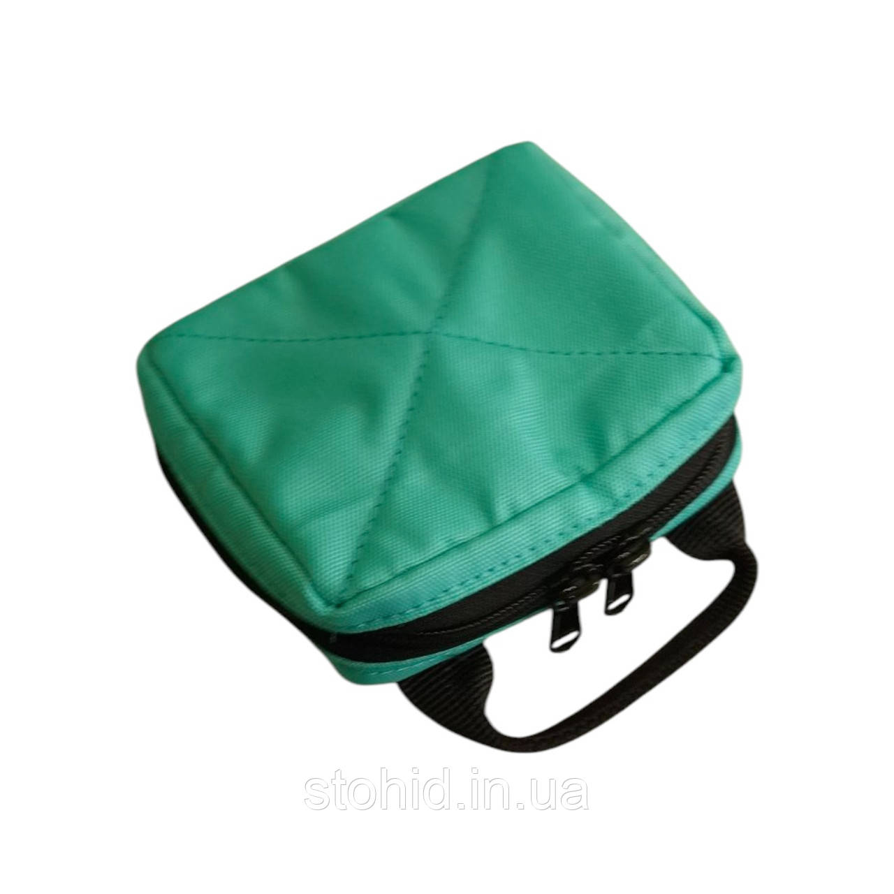 Мініатюрна м'ятна ампульниця на 18 комірок, військова медична тактична на 18 ампул Стохід на липучці для бойових медиків ЗСУ, фото 1