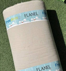 Фланелева тканина однотонна бежева (шир. 2,4 м ) (FL-FR-0137)