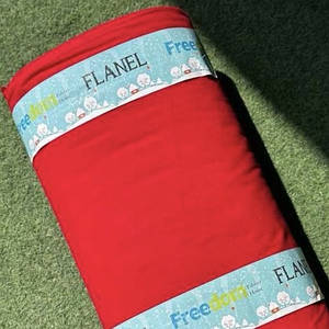 Фланелева тканина червона однотонна (шир. 2,4 м) (FL-FR-0138)