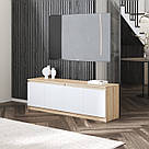 Тумба під телевізор 160 см завширшки з 4 закритими полицями для зберігання речей Меблі під телевізор у вітальню з ЛДСП, фото 9