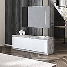 Тумба під телевізор 160 см завширшки з 4 закритими полицями для зберігання речей Меблі під телевізор у вітальню з ЛДСП, фото 10