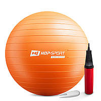 Фітбол Hop-Sport 65см помаранчевий + насос 2020