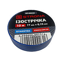 Изолента 10м х 17мм х 0,15мм синяя STRONA