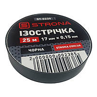 Изолента 25м х 17мм х 0,15мм черная STRONA