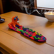 Підставка для пахощів ручної роботи / Підставка з термопластика флуоресцентна, фото 2