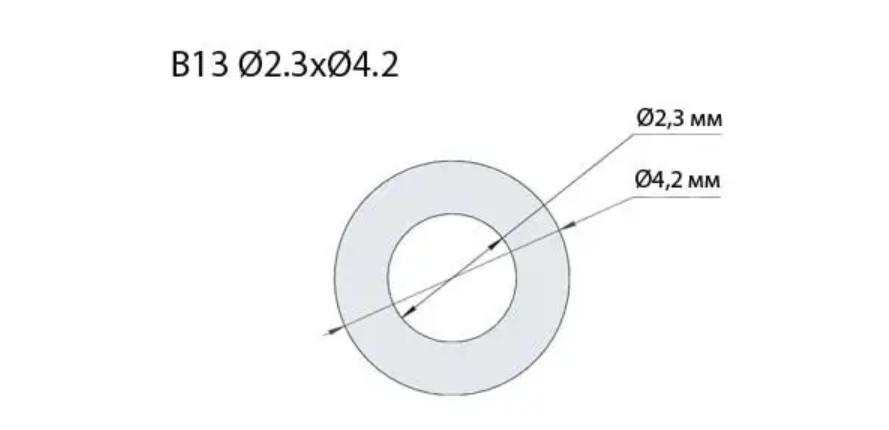Регулювальна шайба; дизельної форсунки; (B13); Ø 4,0х2,3 мм; Common Rail Bosch;1,20-1,70; Ø 4,0х2,3 мм; 240 шт.