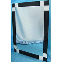 Дзеркало з декоративними накладками 800 х 600 мм.