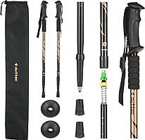 Трекінгові палки Outtec алюмінієві 3-х секційні 65-135см Anti-shock