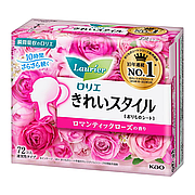 Щоденні гігієнічні прокладки Laurier Beautiful Style KAO,аромат троянди,по 72 шт.в упаковці (306258)