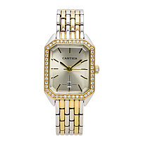 Жіночий годинник наручний зі стразами, прямокутний, комбінований з білим циферблатом ( код: IBW922SYO )