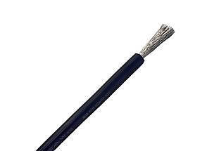 Силіконовий, багатожильний кабель 8 AWG чорний 1м, фото 2