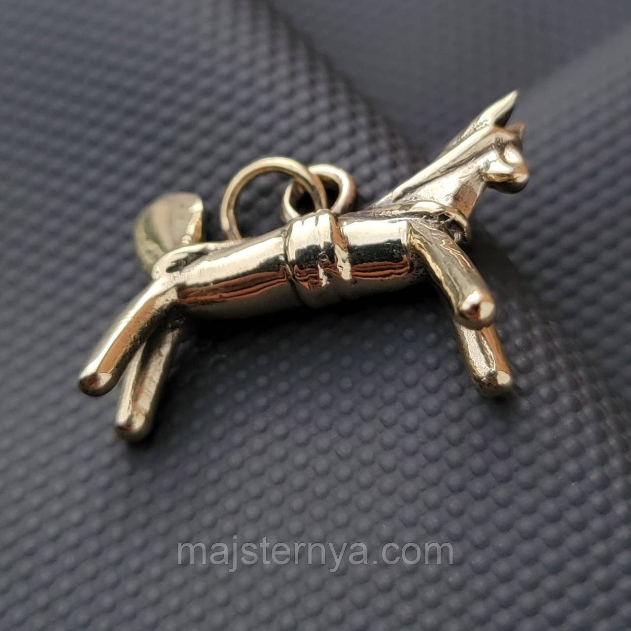 Сирний коник прикраса з латуні. Мосяжна підвіска сирний коник - автентична гуцульська для вашого намиста, фото 1