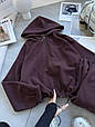 Костюм спортивний з вишивкою Модель: 1512-397 Колір: шоколад, фото 4