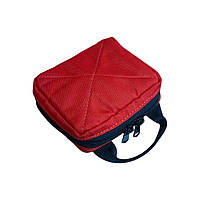 Компактная красная ампульница на 18 ячеек, военная медицинская тактическая на 18 ампул Стоход на липучке для боевых медиков ЗСУ