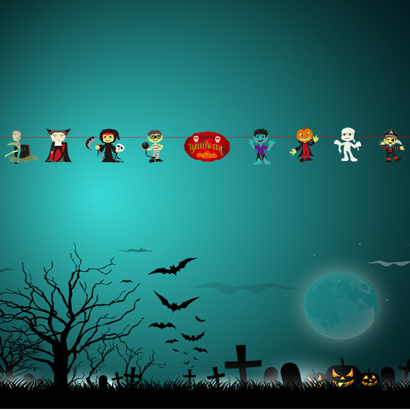 Гірлянда на Хелловін 280 см різнобарвний, фото 1