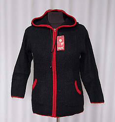 Жіноча мохерова кофта с капюшоном на замку (з 54 по 58 р)