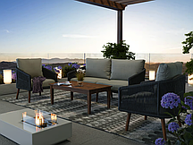 Комплект садових меблів Di Volio Matera Сірий/Світло-сірий