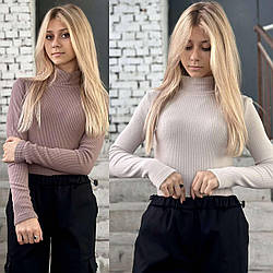 Гольф утеплений підлітковий, унісекс, рубчик, розміри на зріст 128-154 зріст