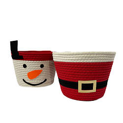 Кошик для збегірання плетений Санта 26 см 3207503