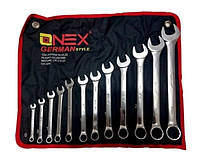 OX-3240 Набір Накидних Комбінованих Гайкових Ключів 12 шт 6-27 мм Хром-Ванадієва сталь