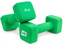 Гантелі для фітнесу неопренові квадратні Hop-Sport HS-V040DS 2х4кг