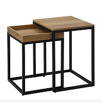 Комплект журнальних столиків Leobert Ascet в стилі Loft 2 шт