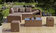 Садові меблі Di Volio Bologna бежевий/світло-сірий