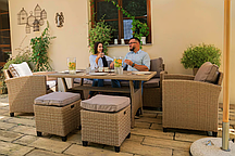 Комплект садових меблів Di Volio Genova Бежевий/Світло-сірий