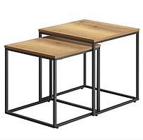 Комплект журнальних столиків Leobert Nika квадратні натуральний