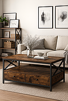 Стіл-тумба Leobert Oliver з висувними шухлядами