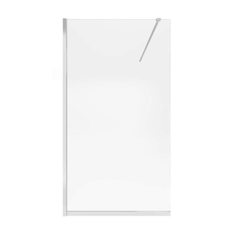 Душова перегородка Qtap Walk-In Standard CRM2011.C8 110х200 см, скло Clear 8 мм, покриття CalcLess, фото 1