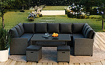 Набір садових меблів Di Volio Livorno Сірий/Графітовий